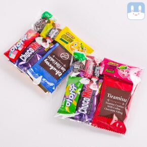 빵빵간식 3호 유치원 어린이집 구디백 답례품 포장 생일선물 사탕 세트 간식꾸러미 교회 영어 학원 식꾸러미