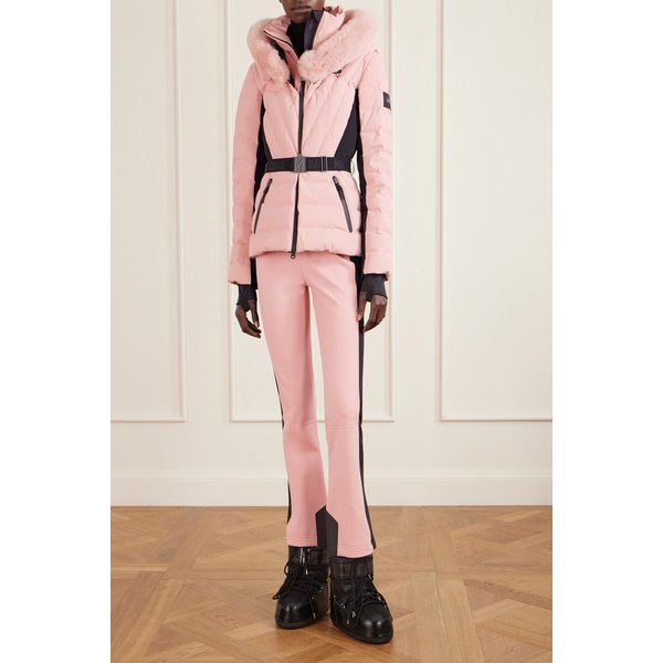 엘리타 후드 벨티드 퀼티드 다운 스키 재킷 46376663162954560