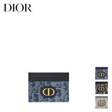 디올 Dior 30Montaigne Freesia 송아지가죽 카드 홀더 지갑 월렛