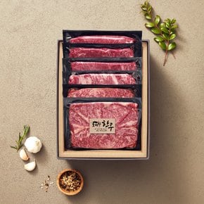 [1/13일 순차출고][산지직송/냉장]1등급 토바우 한우실속구이세트 1.08kg(갈비살,등심,국거리,불고기)