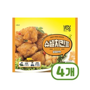 유어스 슈넬치킨3 달콤한맛 즉석치킨 220g x 4개