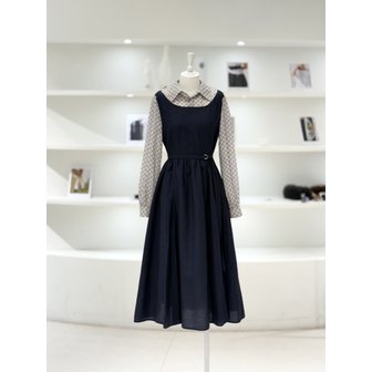 듀엘 [여주점] 여성 셔츠 레이어드 롱 원피스 (L261PSE002)