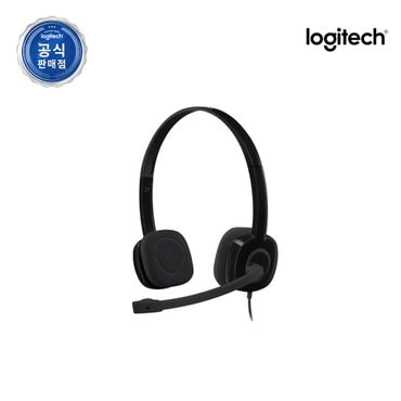 Logitech 로지텍코리아 정품 H151 헤드밴드형 스테레오 헤드셋 4극 싱글핀