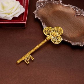 순금 기념품 행운의 네잎클로버 황금 열쇠 24K 37.5g