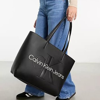 Calvin Klein 여성 토트백 쇼퍼백29 블랙 인조가죽 정품보장_P360648170