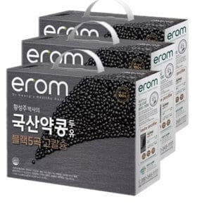 이롬 국산 약콩 두유 190ml (72팩) 블랙5곡 고칼슘