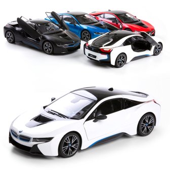  라스타 1:14 BMW I8 도어오픈 RC카 화이트