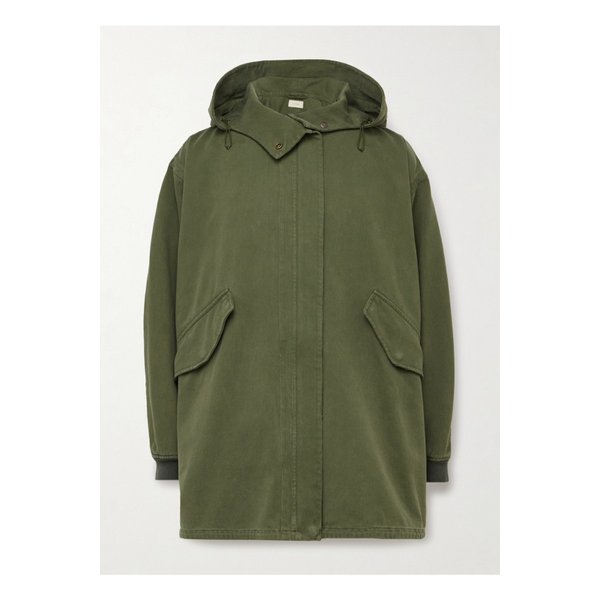 케멧 오버사이즈 코튼 캔버스 후드 재킷 그린 1647597359323288