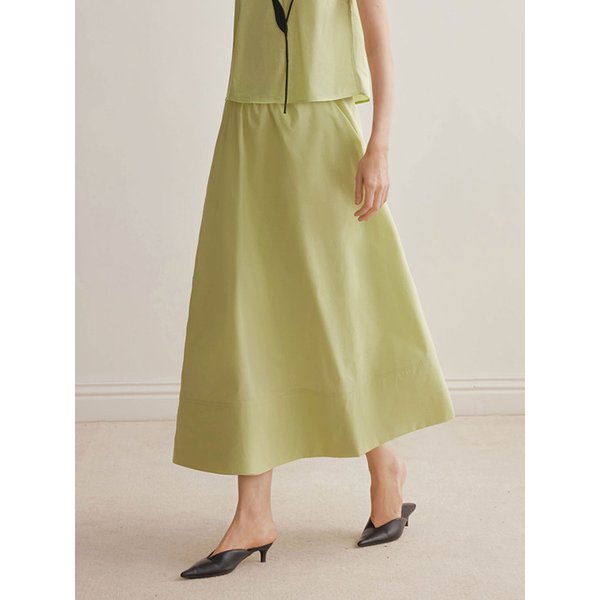 YY_Contrast flower skirt