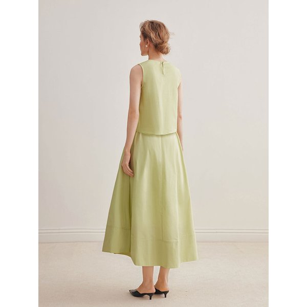 YY_Contrast flower skirt