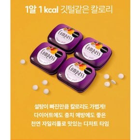 콤파스민트망고패션후르츠슈가프리캔디14g