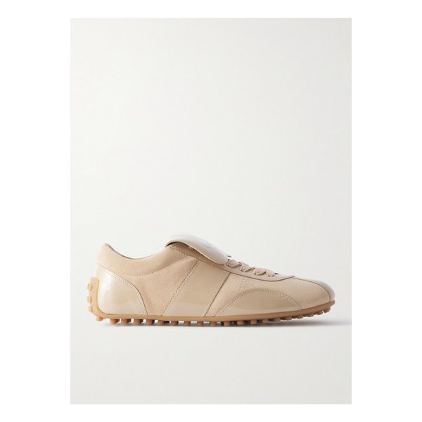 T-마라톤 페이턴트 가죽 스웨이드 스니커즈 샌드 46376663162854987