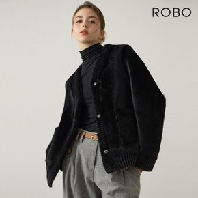 [런칭가 1,090,000원] 로보 ROBO 스페인 라도마 리버시블 무스탕+머플러