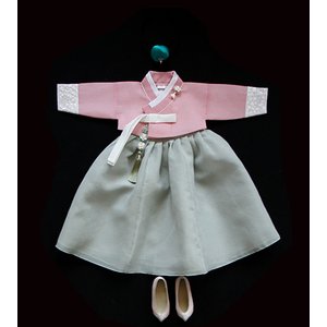 정원한복 도도 저고리 분홍 민트치마 여아한복 돌 백일~15세 전통한복 어린이집 명절한복