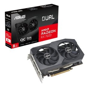 ASUS AMD Dual Radeon RX 7600 OC Edition 8GB GDDR6  DUAL-RX7600-O8G-V2 국내 공인 대리점