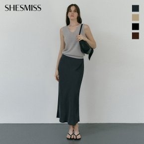 뒷 밴딩 H라인 롱 스커트_SWWSKP22070