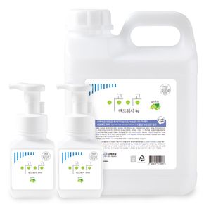 이공이공 핸드워시 머스캣향 4L 1개+300ml 본품 2개