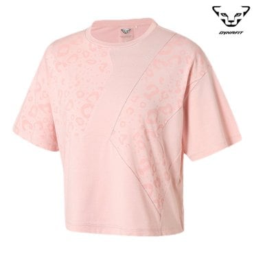 다이나핏 LINZ (린츠) 편안한 실루엣 크롭 여성 반팔티 (Peach) (YWM22262_P2) GNWT