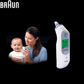 MD엠디 브라운 귀체온계 IRT6520 적외선 온도계 체온계 귀온도계 써모스캔 비접촉식 온도측정기 체온기 유아어린이 건강용품 테스터기 온도기 추천