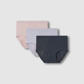 여 모달 위생 힙허거 팬티 3매 (BEIGE/ CHARCOAL/ BLACK)