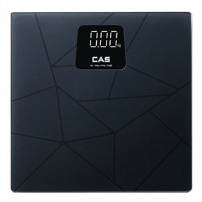 CAS 카스체중계 LED 털 체중계 블랙 X24