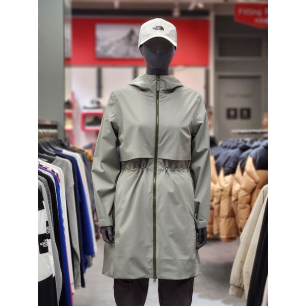 [부산점] 23FW 여성 레인 코트 자켓(NC2HP80C)LKH(라이트카키)