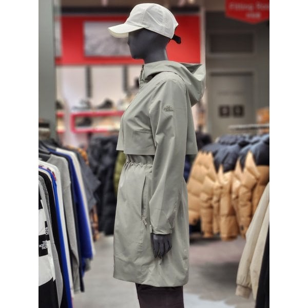 [부산점] 23FW 여성 레인 코트 자켓(NC2HP80C)LKH(라이트카키)