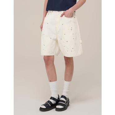 SUPERDRY 슈퍼드라이 데님 카펜터 페인팅 버뮤다 쇼츠 (SDMLHCP11)