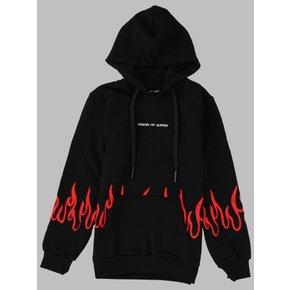 [해외배송] 22 S/S 블랙 후드 KIDS WITH 레드 스프레이 플레임 (KIDS 상품) B0042203418