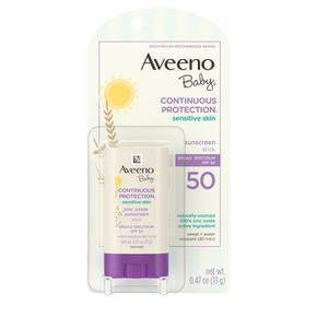 [해외직구] Aveeno 아비노 베이비 미네랄 선스크린 스틱 SPF50 13g 2팩