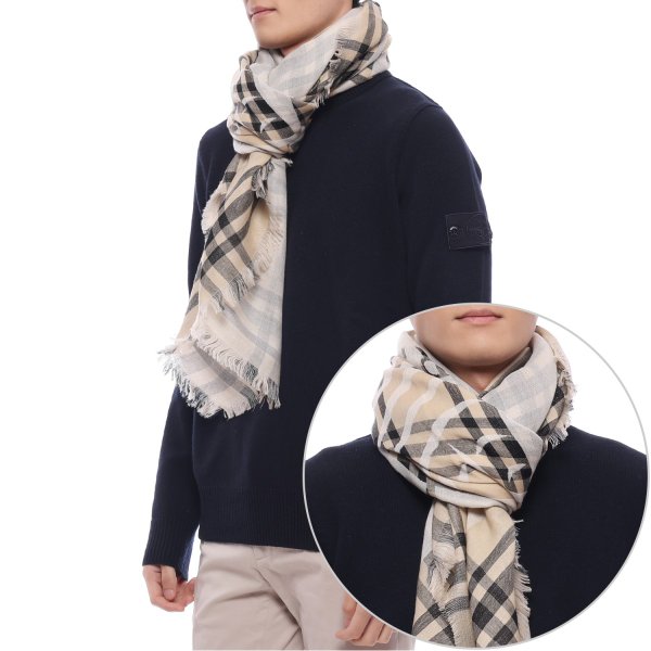 [부산점] 25SS 남성 EKD 울 블렌드 머플러 (8104326 CALICO M 25S)
