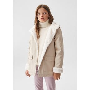 MANGO KIDS 코트 SNOW5 57014767 Light Beige