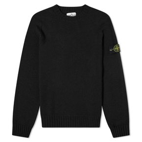 7515505A3 V0029 / 로고 와펜 블랙 울 니트