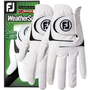 일본 풋조이 장갑 FOOTJOY풋 조이 WeatherSof 글로브 웨더 소프 66153 E CADET 2장 팩 US 모델 L