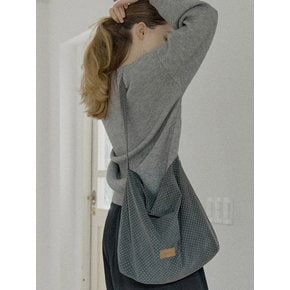 Dot Pattern Eco Bag - DARK GREY