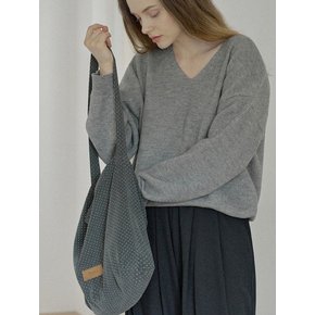 Dot Pattern Eco Bag - DARK GREY