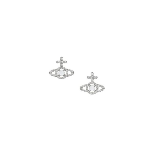 26SS 비비안웨스트우드 주얼리 6201038I 02P102 PLATINUM WHITE CZ DOM