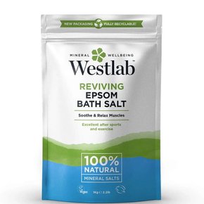 웨스트랩 리바이빙 앱솜 바스 솔트 입욕소금 Westlab Epsom Salt 1kg 2개