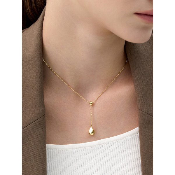 샴페인문 듀 드롭 실버(Y) 달링 목걸이 HL2N59243Y9500