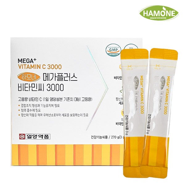 하모네 고용량 메가 플러스 비타민C 3000 90포(3개월)
