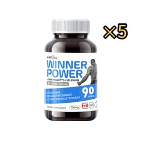 위너파워 쏘팔메토 750mg 90캡슐 5팩