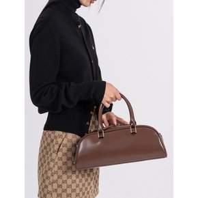 Halfmoon bowling bag tote Darkbrown