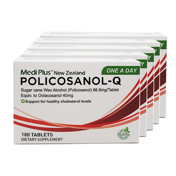 메디플러스 폴리코사놀 PolicosanolQ 66.8mg 180캡슐 5개