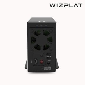 WIZ-20U31C 2베이 RAID USB3.2 Gen2 USB-C 대용량 외장하드 정품HDD 12TB (6TBX2개)