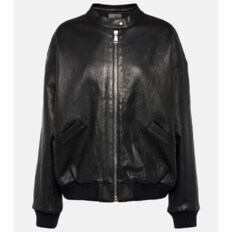  25 SS Stouls Pharrell 레더 보머 재킷 TP551393589