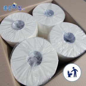 좋은아침 천연펄프/무형광 엠보 2겹 170M 점보롤화장지 16롤/휴지/업소용/ 대용량