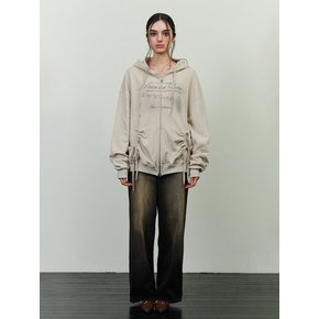 FOG 2WAY HOOD ZIP-UP beige