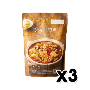 피코크 우리집청국장찌개 즉석조리식품 500g x 3개