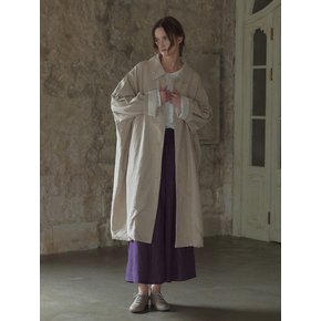 Linen overf trench coat