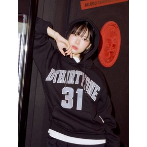 D:THIRTYONE Applique Hoodie_Black